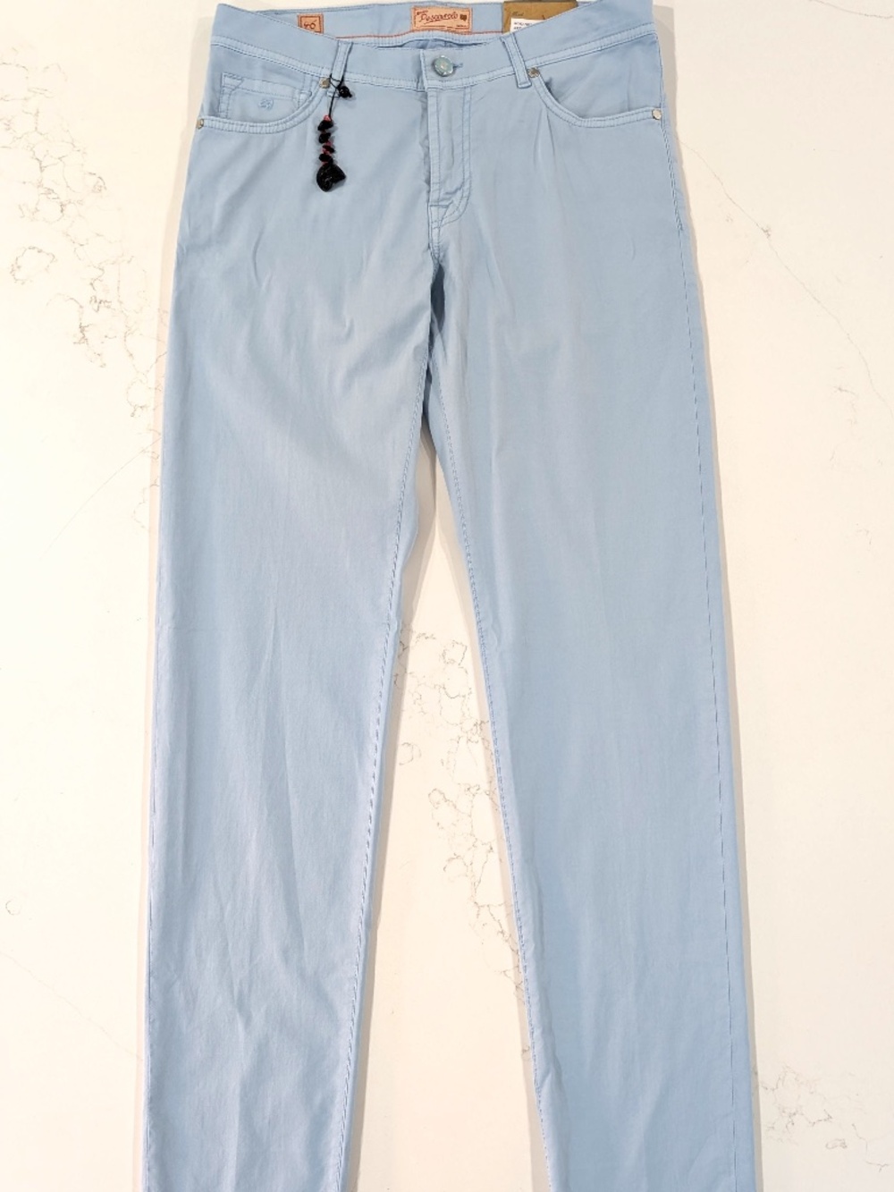 Marco Pescarolo Neranom Silk Cotton Chino Pants Blue Size 30 US / 46 IT Italy